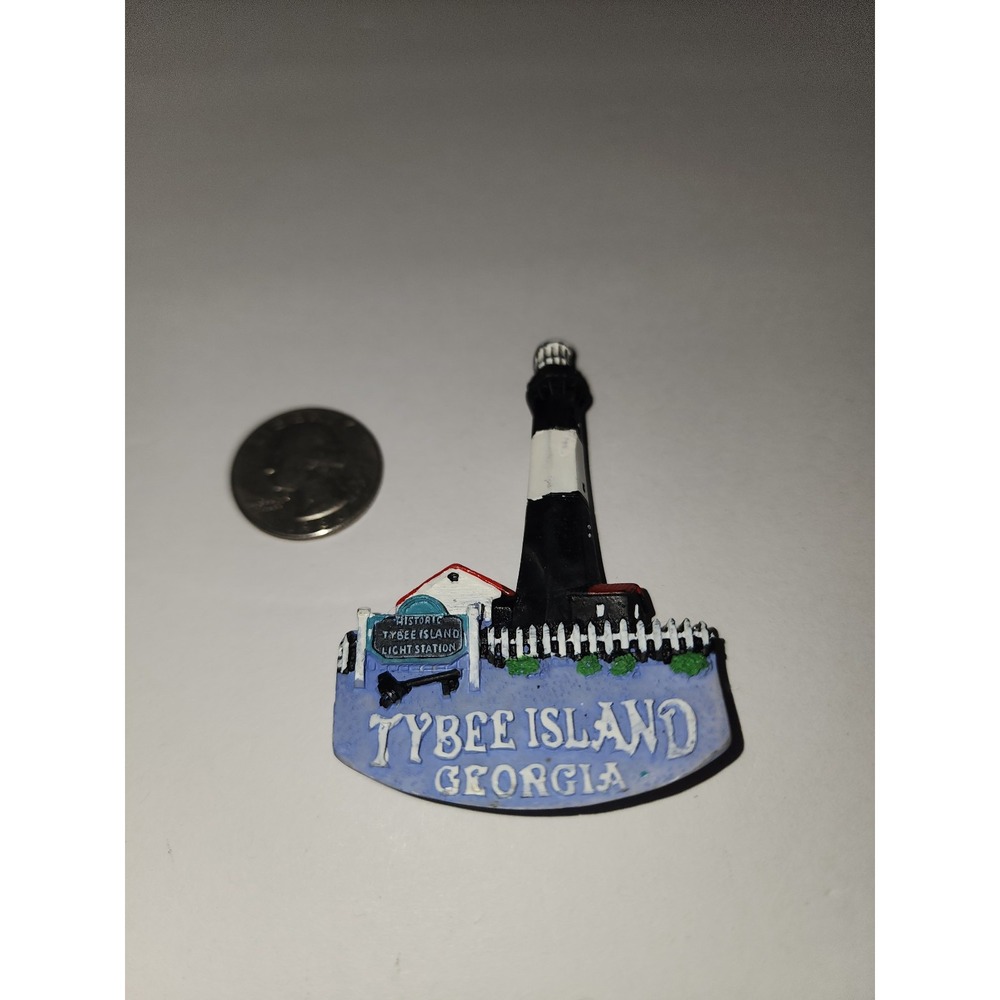 Tybee Island Georgia Lighthouse figure‎ 3D Refrigerator Magnet